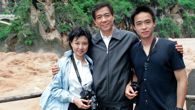 Bo Guagua with his parents Bo Xilai, right, and Gu Kaila in 2009.