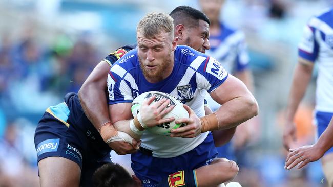 Bulldogs forward Luke Thompson has requested a personalised program to train in isolation. Picture: Matt King/Getty Images