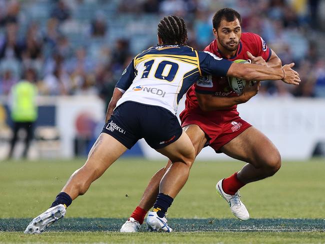 Karmichael Hunt had a tough debut for the Reds.