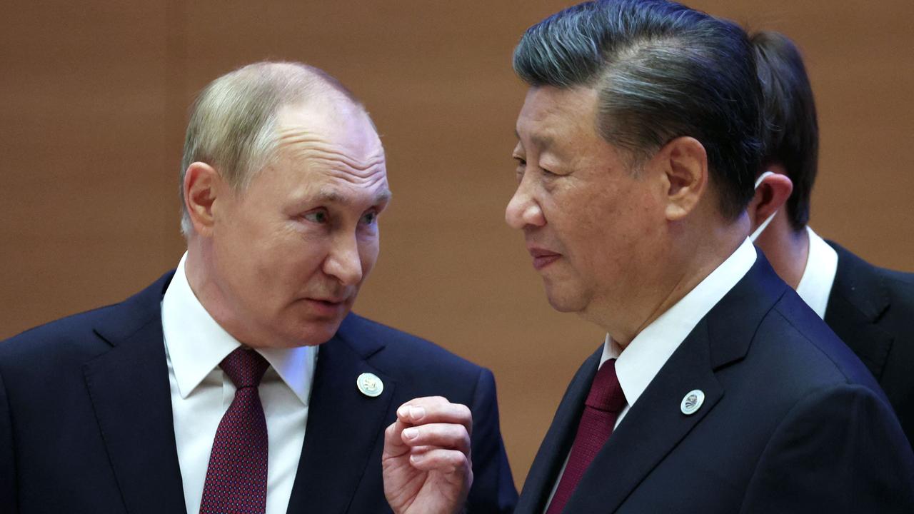 Mr Putin admitted China’s President Xi Jinping also said he had ‘concerns’ over Ukraine. Picture: Sergei Bobylyov/Sputnik/AFP