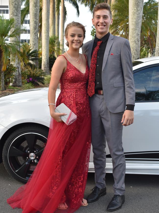 Chloe Price and Lachlan Inkson at the Mackay State High School formal at the MECC, on Wednesday November 18. Picture: Zizi Averill