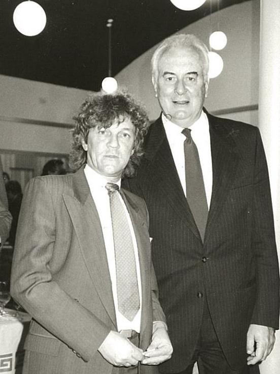 Hills Shire councillor Ray Harty with Gough Whitlam