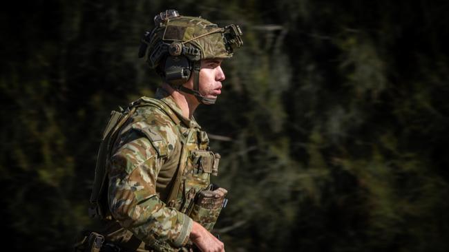 An Australian army soldier from the 3rd Battalion, Royal Australian Regiment, conducts a battle run prior to a range practice during the 2022 Duke of Gloucester Cup held at Lone Pine Barracks in Singleton. *** Local Caption *** Australian Army infantry soldiers from across Australia tested their core skills for the prestigious Duke of Gloucester Cup at the School of Infantry, near Singleton in NSW, July 31 - August 5 2022. The Duke of Gloucester Cup is the Armyâ€™s premier military skills competition, pitting the best Royal Australian Corps of Infantry rifle sections from each unit against one another through a series of challenging activities that test their core infantry skills, including marksmanship, tactics, teamwork and fitness. Along with the Duke of Gloucester Cup, five other trophies are awarded: Sir Arthur MacDonald Trophy for best foundation war-fighting skills; Gurkha Trophy for best live-fire shooting; Royal Ulster Rifles Trophy for best falling plate shooting; OSCMAR Trophy for best battle endurance; and the DSM Roche CSC Memorial Cup for best individual soldier. The Duke of Gloucester Cup was created by Prince Henry, Duke of Gloucester, in 1946, while serving as the Governor-General of Australia.