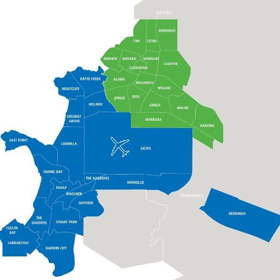 Pre-Cyclone Clean Up map. Picture: City of Darwin