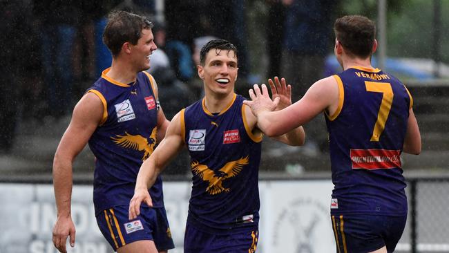 Adrian Kalcovski playing for Vermont during the EFL Premier division grand final last year. Picture: AAP/James Ross