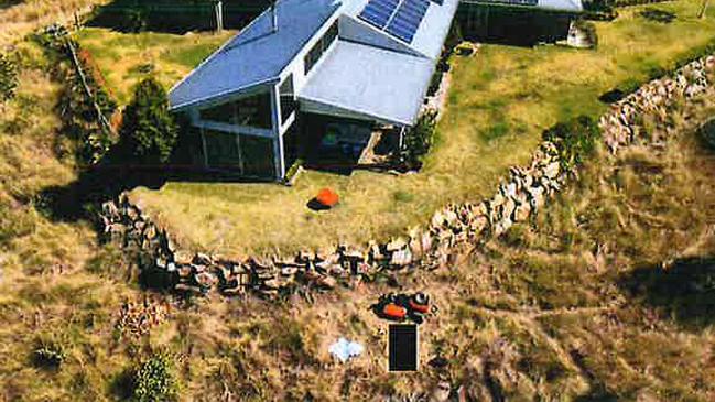The scene of the incident on the Crawfords’ 60ha Upper Lockyer home