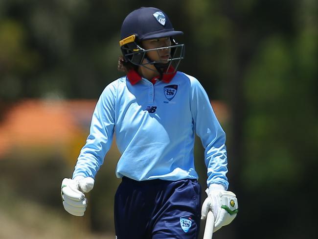 Elsa Hunter for NSW Metro last season in Perth. Picture: Cricket NSW