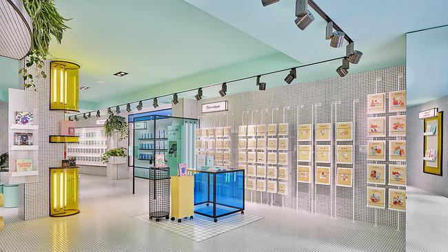 Stationery store Caudernos Rubio, designed by Masqueespacio, in Valencia, Spain.