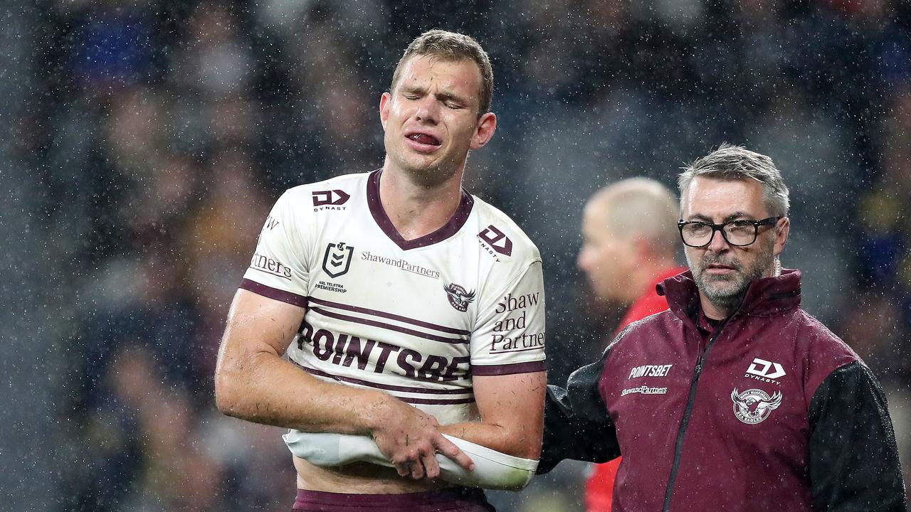 Tom Trbojevic suffered what was thought to be a season-ending shoulder injury. Picture: NRL