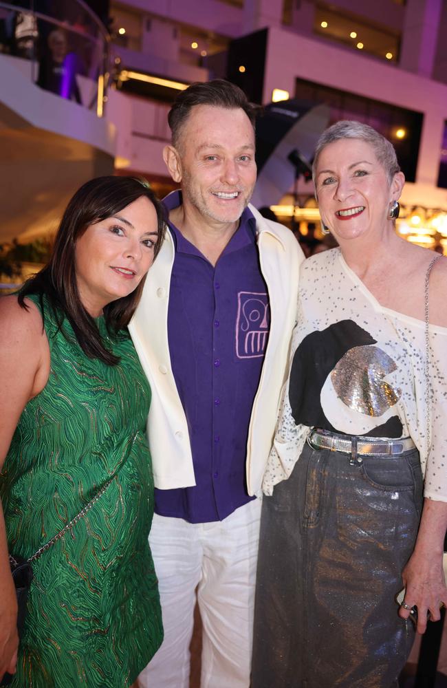 Thea McLeod, Mike Goldman and Tracy LeMin at the Screen Forever SPA Awards at The Star Gold Coast for Gold Coast at Large. Picture, Portia Large.