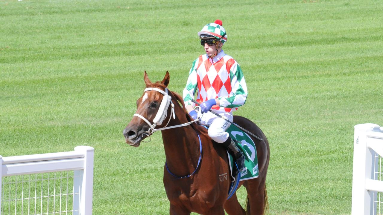 Race one winner Kirra Lass parades after racing returned to Ipswich for the first time since October. Picture: Claire Power