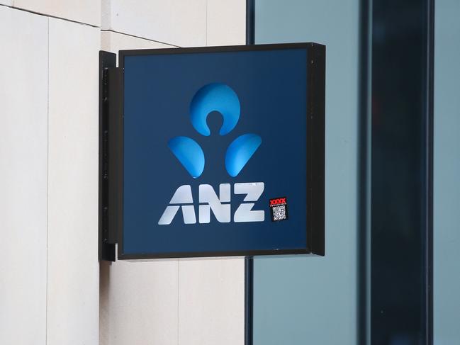 SYDNEY, AUSTRALIA - Newswire Photos - MAY 15:  A general view of ANZ Bank signage in the Sydney CBD as the Federal Budget is handed down with measures to address inflation and provide relief to households. Picture: NCA Newswire / Gaye Gerard