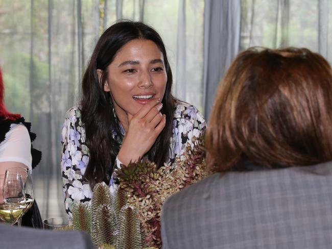 David Jones AW'19 Launch at MONA. Ambassador Jess Gomes during the lunch. Picture: David Caird