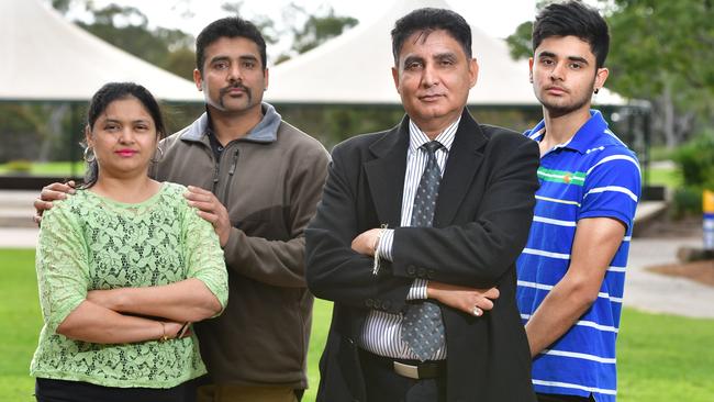 Punjabi Association of SA Diwali organisers Khyati and Bhavik Fadia with Kuldip Chugha and Devarsh Fadia. Picture: Mark Brake