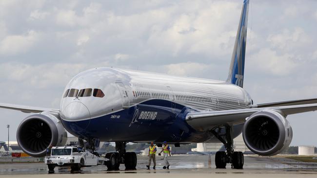 Boeing’s newest civilian airliner the 787-10 Dreamliner. AP Photo/Mic Smith