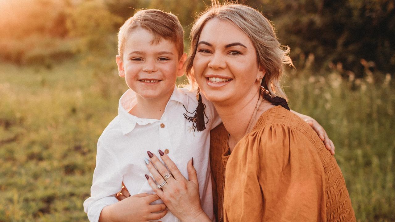 Kate Duncan is thrilled to be the mum of two children, Maddison and her "mini me" Jake Duncan (pictured). Picture: Amy Philp Photography.