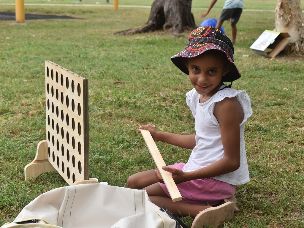 Lahqwantaye Kissier at the Mackay & District South Sea islander Association's 2022 Australia Day Celebrations in Quota Park. Picture: Lillian Watkins