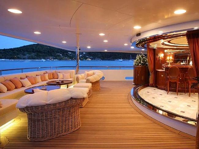 John Varoujan entertained prospective investors on the luxury cruiser Xanadu. Picture: Supplied 