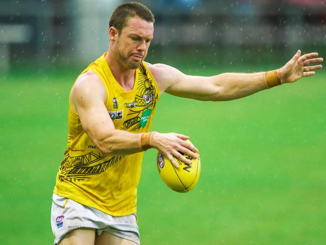 Trent Melville has become known for his grand final heroics in front of goal. Picture: Glenn Campbell