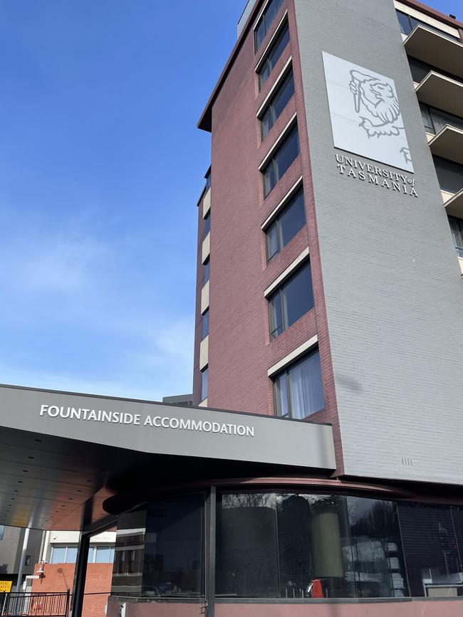 The University of Tasmania's Fountainside building, which is still being rented by the state government