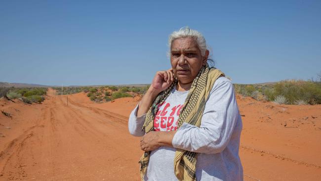 Regina McKenzie said she feared more sacred sites could be destroyed if the referendum passed. Picture: Ben Clark