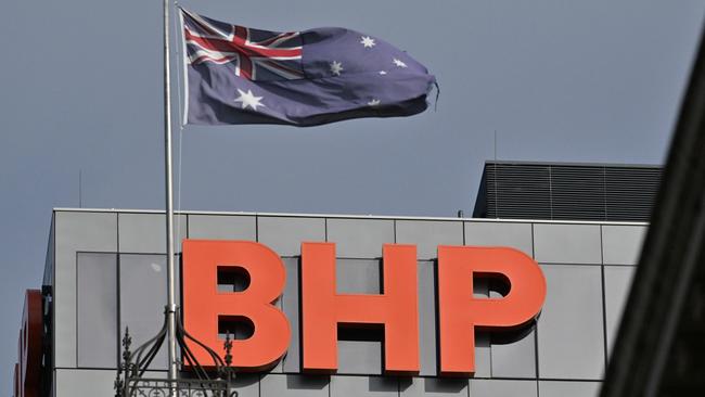 A jump in the share price of bourse heavyweight BHP lifted the broader market on Wednesday. Picture: NCA NewsWire / Brenton Edwards