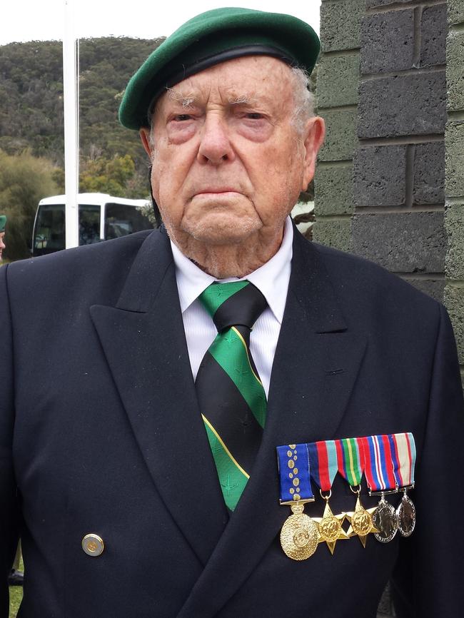 93-year-old, ex-AIF Sergeant, James Burrowes.