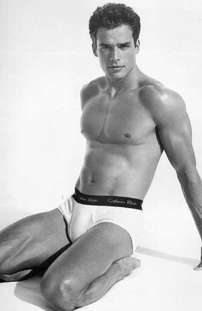 Antonio Sabato Jr modeling for Calvin Klein.