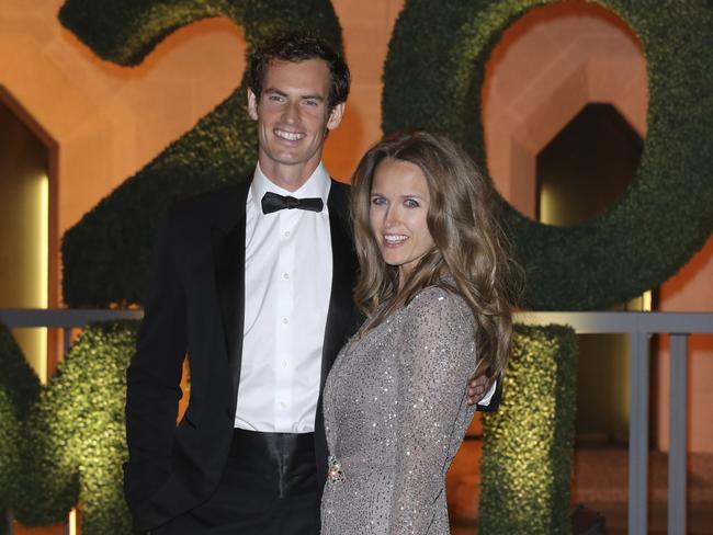 Andy Murray and Kim Sears at the Wimbledon Champions Dinner at The Guildhall in London.
