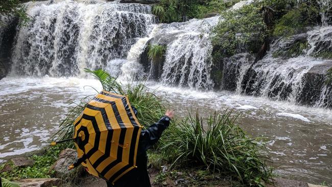 The Balaka Falls at Carlingford on February 8. Picture: ParraParents