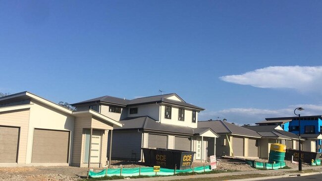 A Logan street where residents complained about the lack of parking after blocks were used for two dwellings. Photo: Supplied