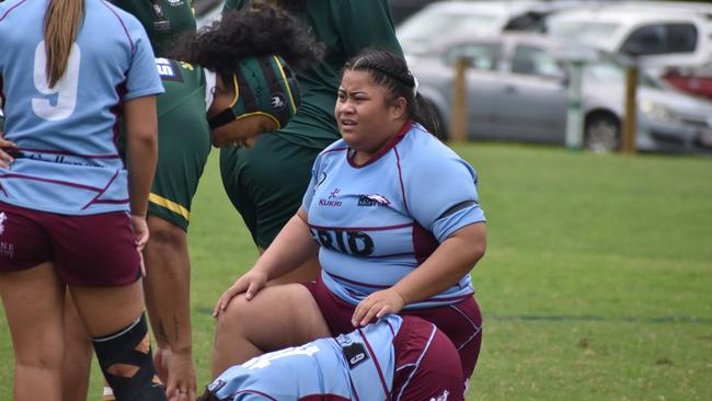 Premier Womens rugby between Wests and Norths. Saturday April 1, 2023. Picture: Nick Tucker.