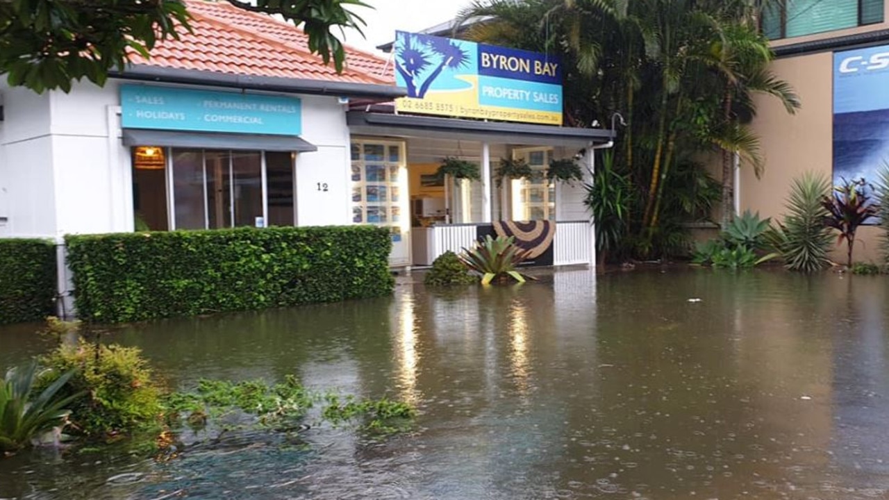 Flooding in Byron. Picture: Tim Cassidy