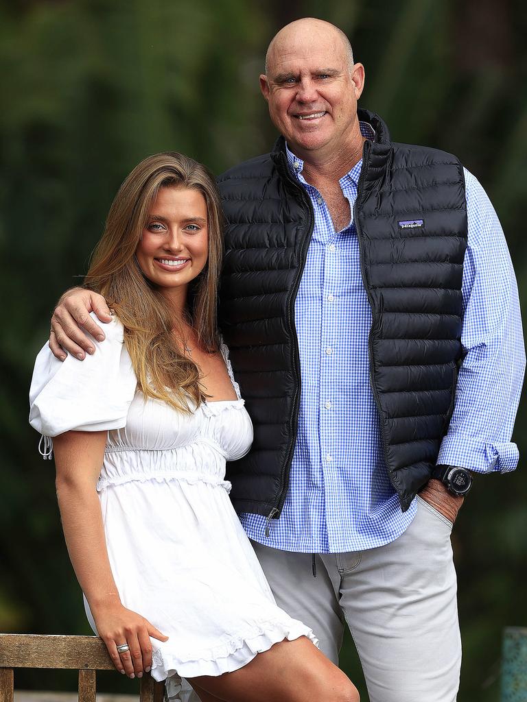 Matthew Hayden and daughter Grace. Photo: Adam Head