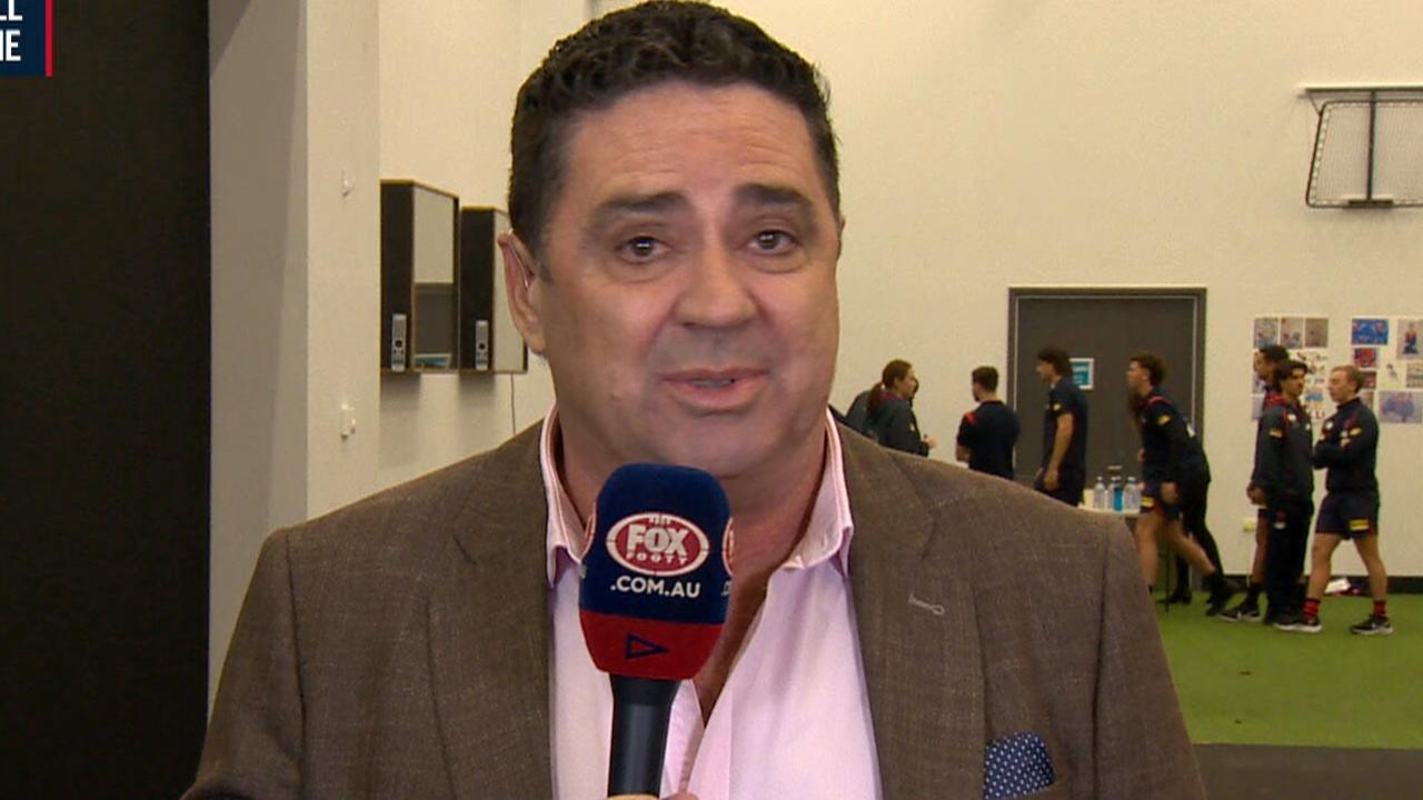 Demons great Garry Lyon was emotional after Melbourne's preliminary final win.