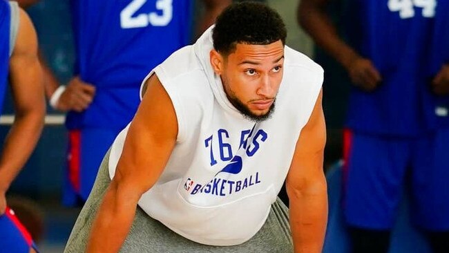 Ben Simmons at 76ers training