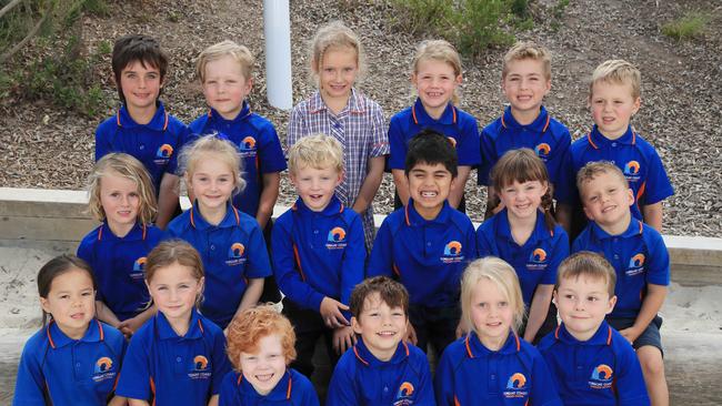 Torquay Coast Primary Prep E Back Row From Left: Ives Edgerton, Jordi Lovrecich, Scarlett Greenhough, Isabel Sampson, Archie Roffe, George Tewes Middle Row From Left : Edward Johnson, Alirah Farrugia, Jack Hallowell, Max Thandi, Matilda Matthews, Jax Monteath Front Row From Left: Finn Vanhamond, Dusty Olsen, Rigby Donovan, Leo Nedelkoski, Olivia Watts, Sonny Moloney Picture: Mark Wilson