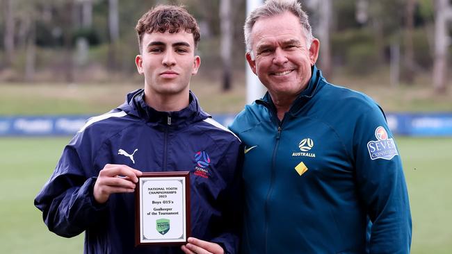 South Australia's Noah Ellul was named Goalkeeper of the Tournament at the 2023 National Youth Championships. Picture: Supplied