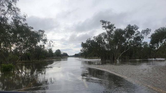 Flash flooding has closed parts of the Bruce Highway. Picture: Hans Spinnler