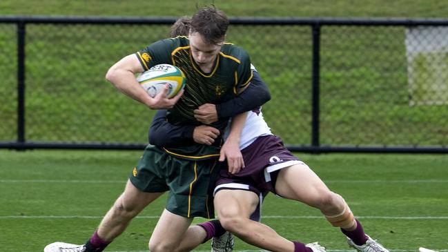 Players are chasing a spot in the Australian schoolboys team at the event. Pictures: Anthony Edgar.
