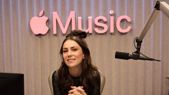 Amy Shark records Apple Music podcast in LA., Picture: Apple