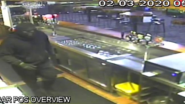 CCTV footage at the Westmeadows Tavern on March 2, 2020. Picture: Victoria Police.