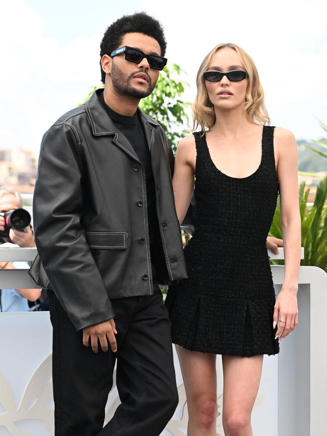 The Weeknd and Lily-Rose Depp promote The Idol during the Cannes Film Festival last month.