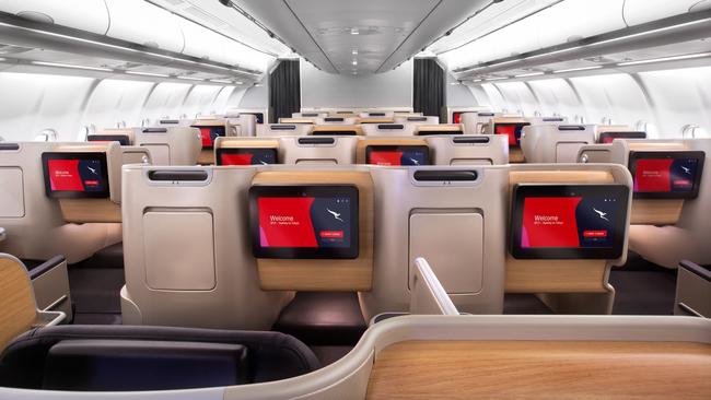 Qantas A330 business class.