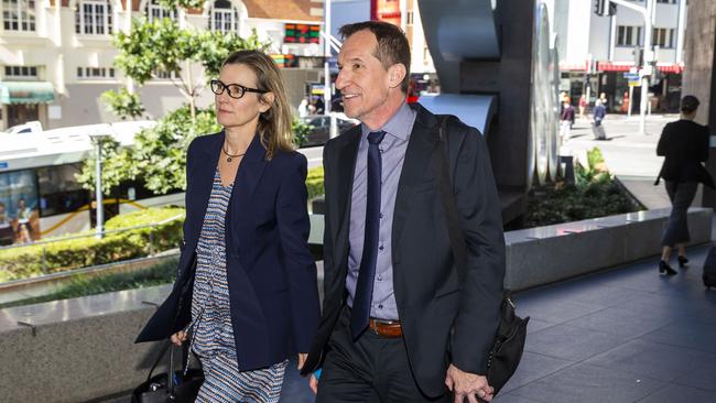 Anglo American metallurgical coal CEO Tyler Mitchelson arrives at the Brisbane Magistrates Court to give evidence to Queensland's coal mining board of inquiry. Picture: Glenn Hunt / The Australian