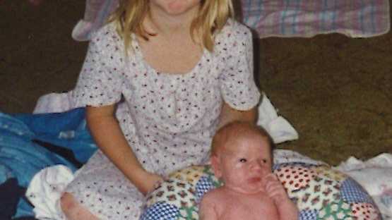 Keyra Steinhardt with her baby brother Connor. Her mum Treasa says Keyra loved being a big sister and became a 'second mum' to Connor.