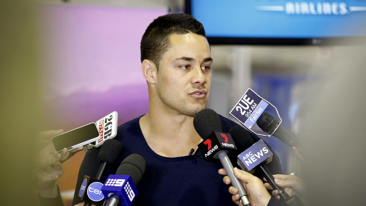 STMHOT15 SPORT Former NRL Parramatta Eels player Jarryd Hayne is leaving Australia and his career in the NRL to try out in America to become an NFL player. Picture: Luke Fuda
