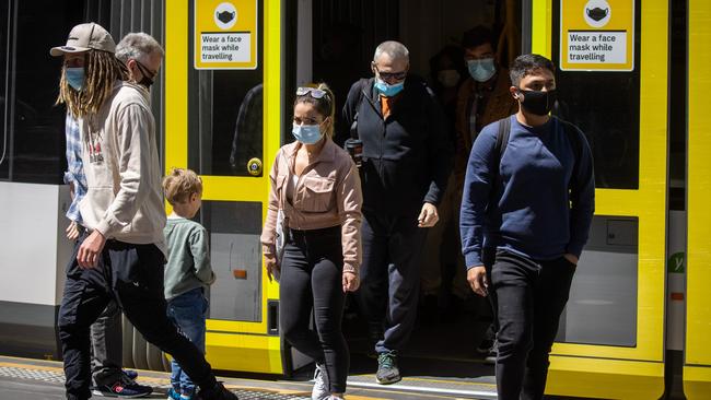 Masks will still have to be worn on public transport. Picture: Paul Jeffers