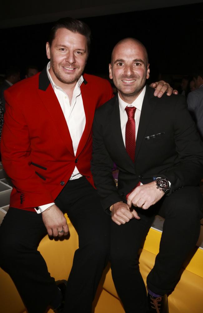 Manu Feildel and George Calombaris at the launch of their restaurant Le Grand Cirque in South Yarra.