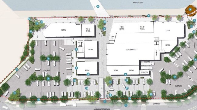 The layout of the Newport Marketplace retail hub to be built in the Stockland estate. IMAGE: PDONLINE